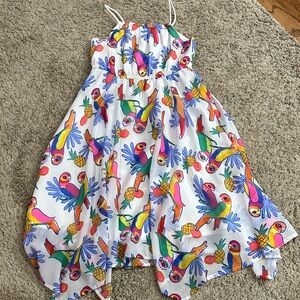 H&M Kids Casual Dress with Colorful Parrot Print